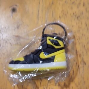 Nike Kids Black and Yellow Sneakers Keychain